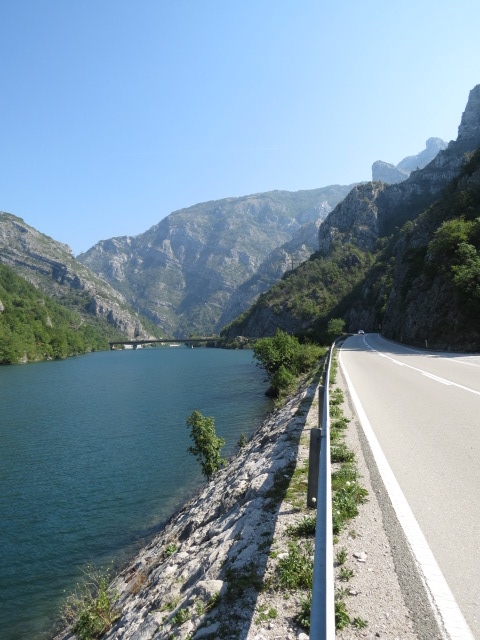 The drive between Mostar and Sarajevo
